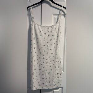 Women's Beverly and Beck Waffle Knit Spaghetti Strap Floral Mini Dress